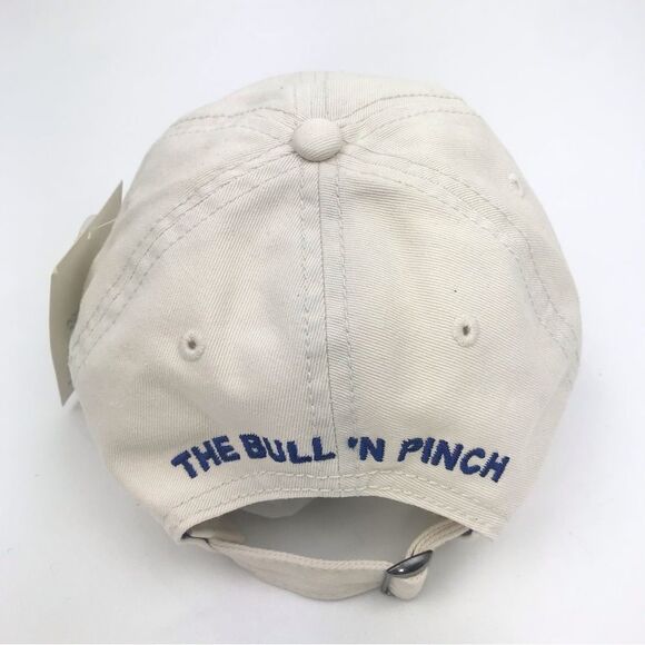 Maine Est.1820 NEW 6 panel Cream Canvas Ball Cap. The Bull ‘n Pitch - Picture 8 of 10